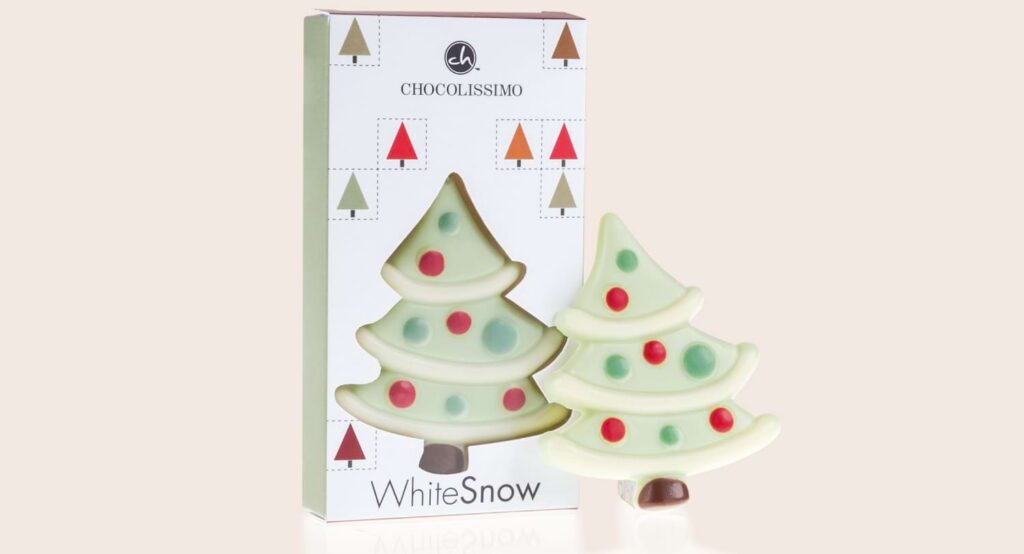 Weihnachtsbaum aus Schokolade