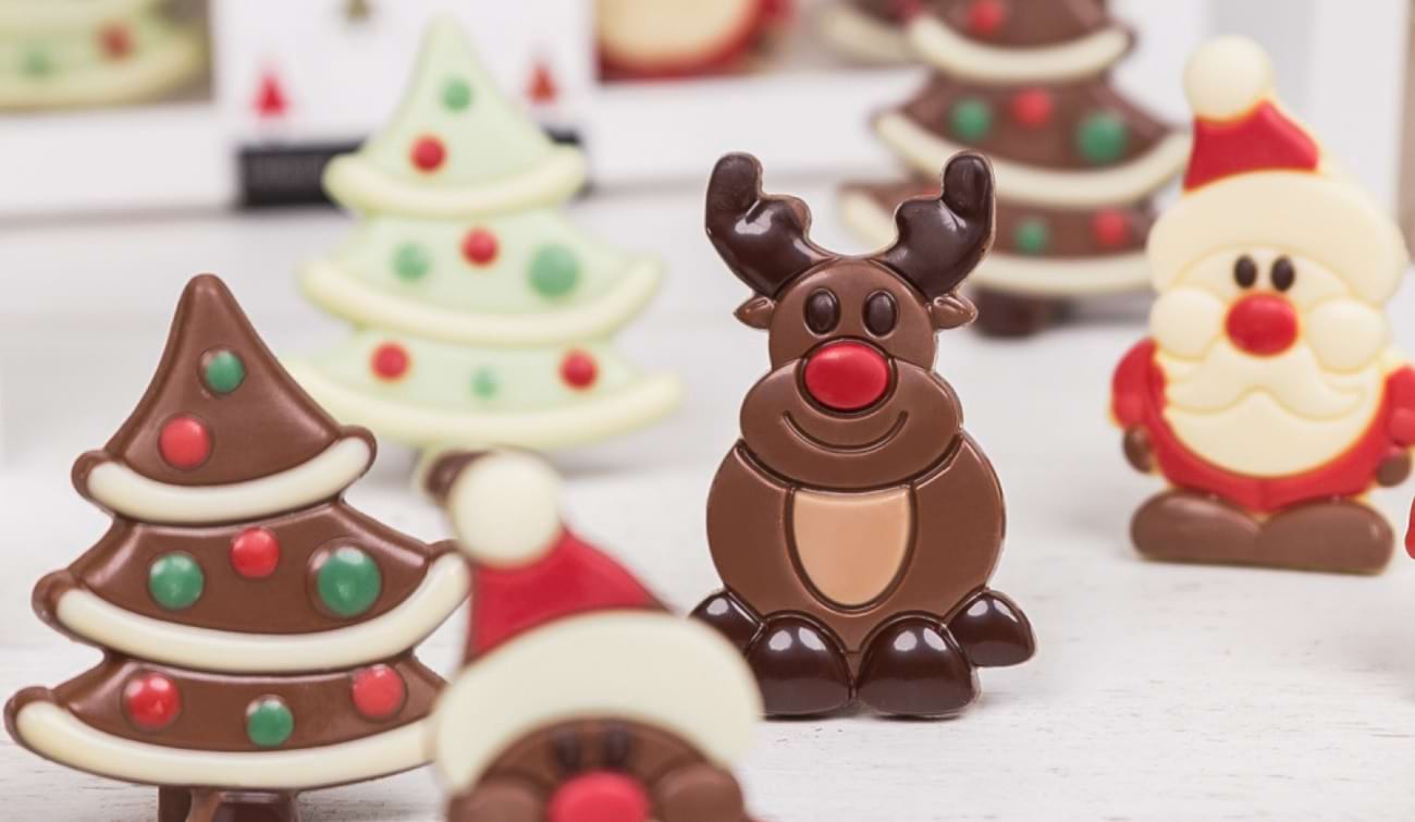 Weihnachtsbaum aus Schokolade