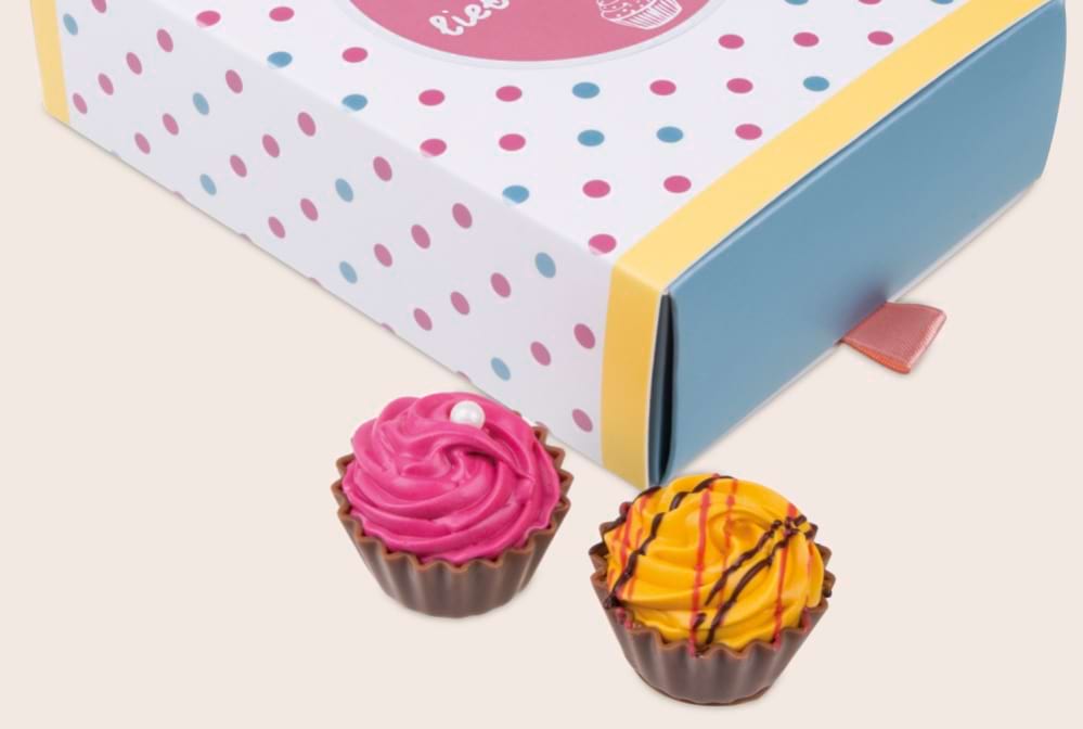 6 pralinen cupcakes zum muttertag