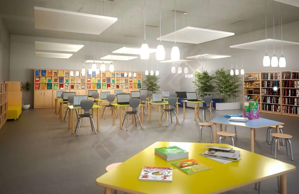 bibliothek einrichtung