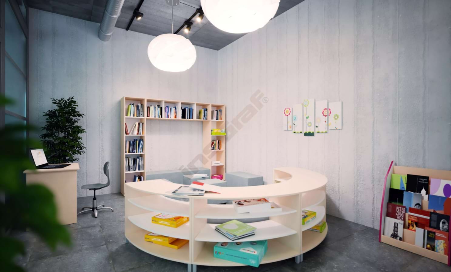 bibliothek einrichtung